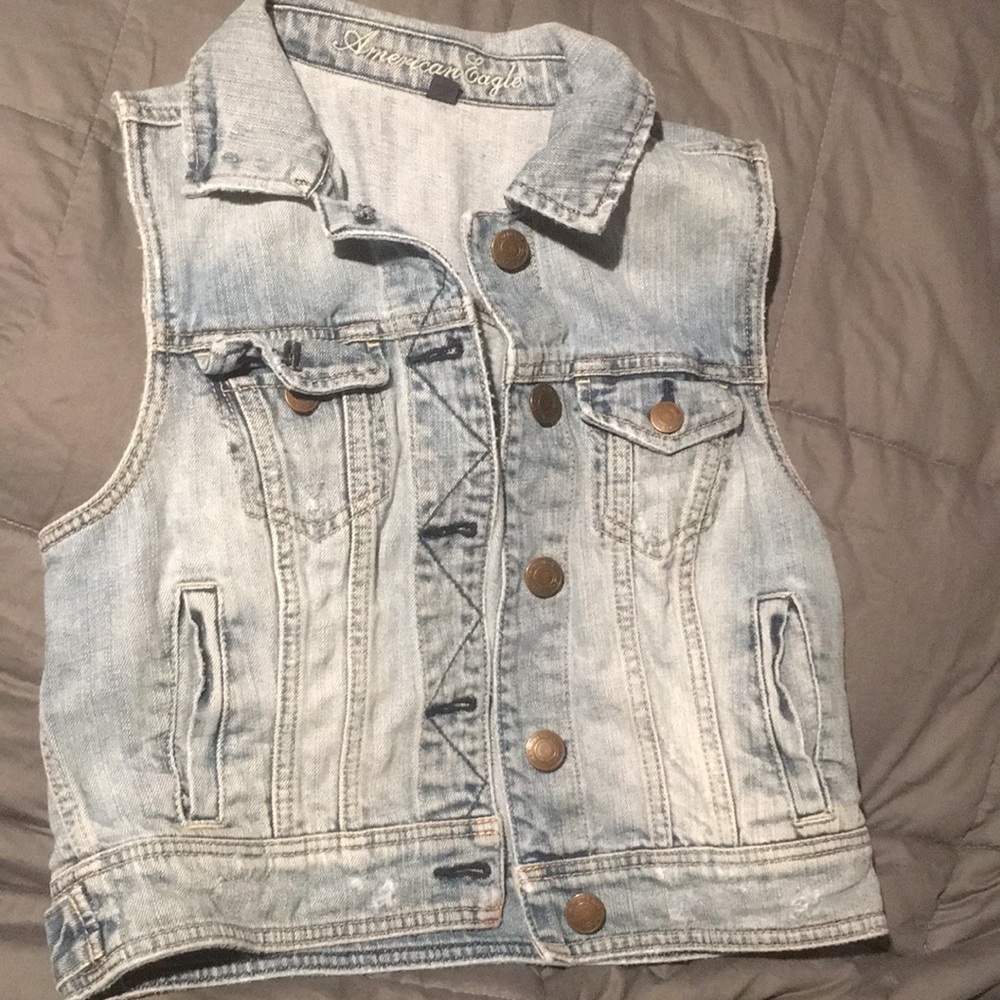 American Eagle Denim Vest